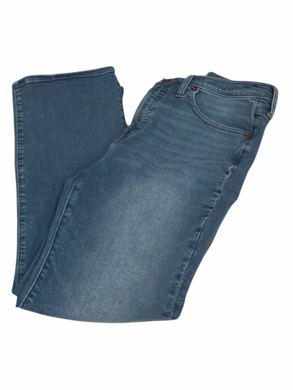 Madewell Cali Demi-Boot Jeans Light Wash Crop Flare Denim Size 29 - Picture 2 of 8